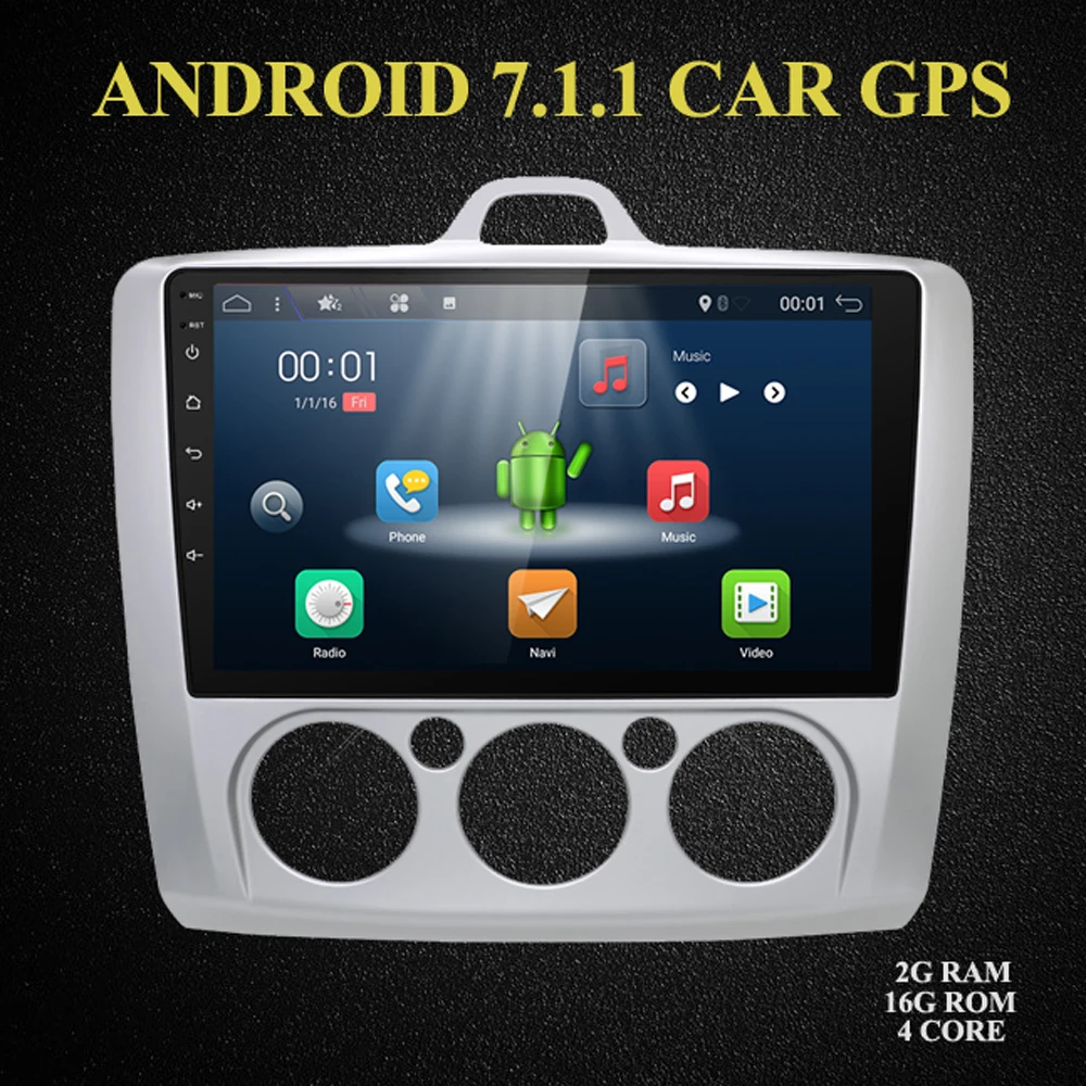 

For 9 inch Pure Android Car DVD GPS for Ford focus 2 Android with WiFi/GPS Navi/FM/AM Radio/Bluetooth/Multimedia/USB/SD/ AUX