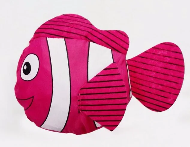 Wallike 5 шт./лот Новинка 8 цветов Тропические рыбы складной эко многоразовые сумки для покупок 38 см x 58 см - Цвет: rose red