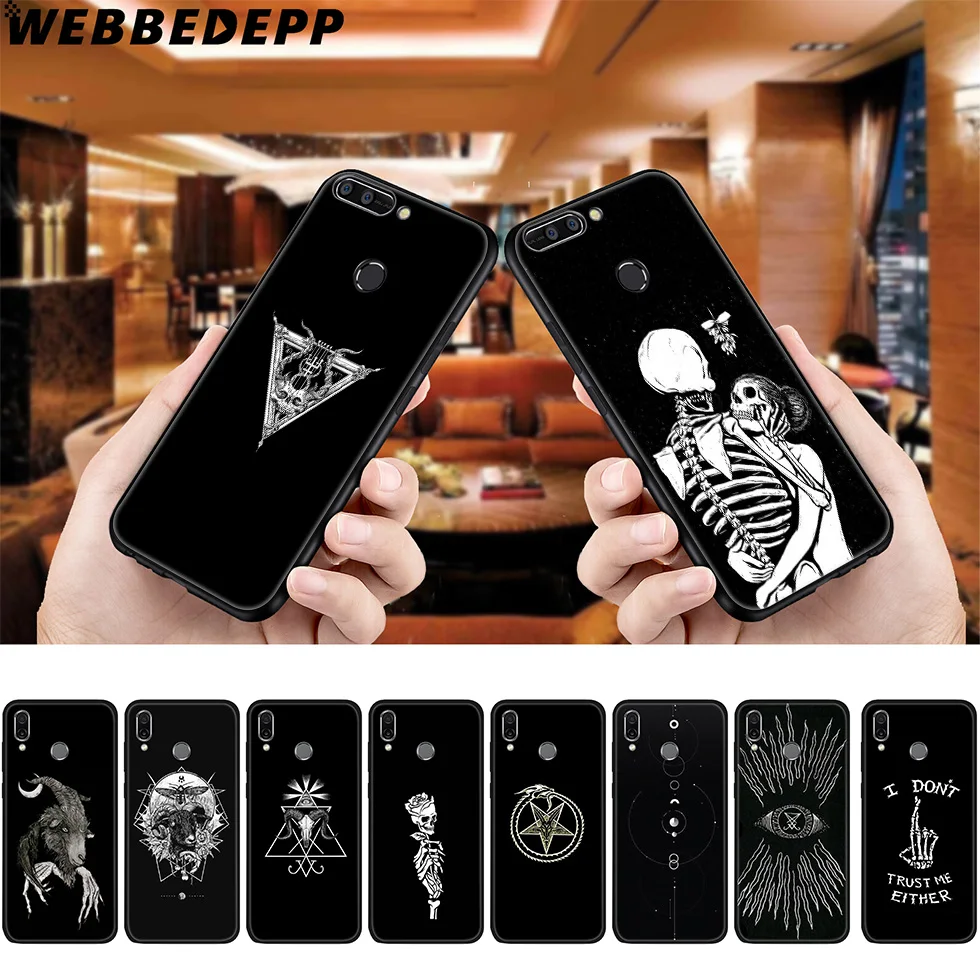WEBBEDEPP Devil Satan мягкий чехол для Huawei P8 P9 P10 P20 P30 Lite Pro P Smart Z Plus 2019 Y6 Prime 2018 2017 Mini |