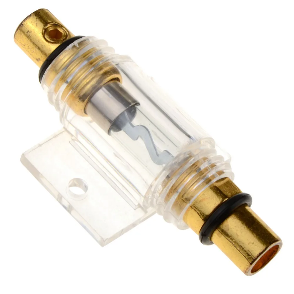 

8 Gauge AGU Gold-plated Fuse Holder with 60 Amp Fuse Car Audio Fuses Block VEA18 Home Tools P10