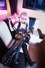 Por encargo Nitro Super Sonic Super Sonico Anime Cosplay versión en negro