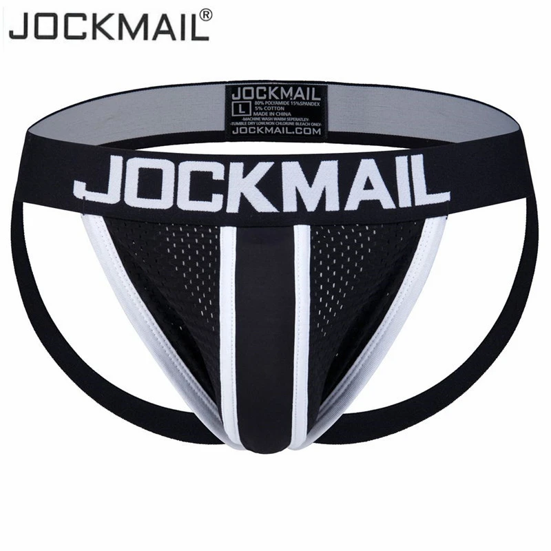 JOCKMAIL Men's Jockstrap Underwear Athletic Supporter Youth Jock Strap Pouch gay underwear tanga