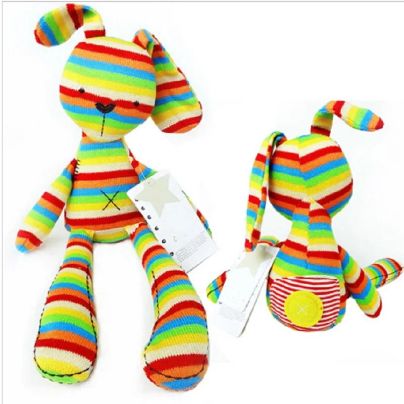 Cute Colourful Plush Russian And English Style Rabbit Baby Toys Soft