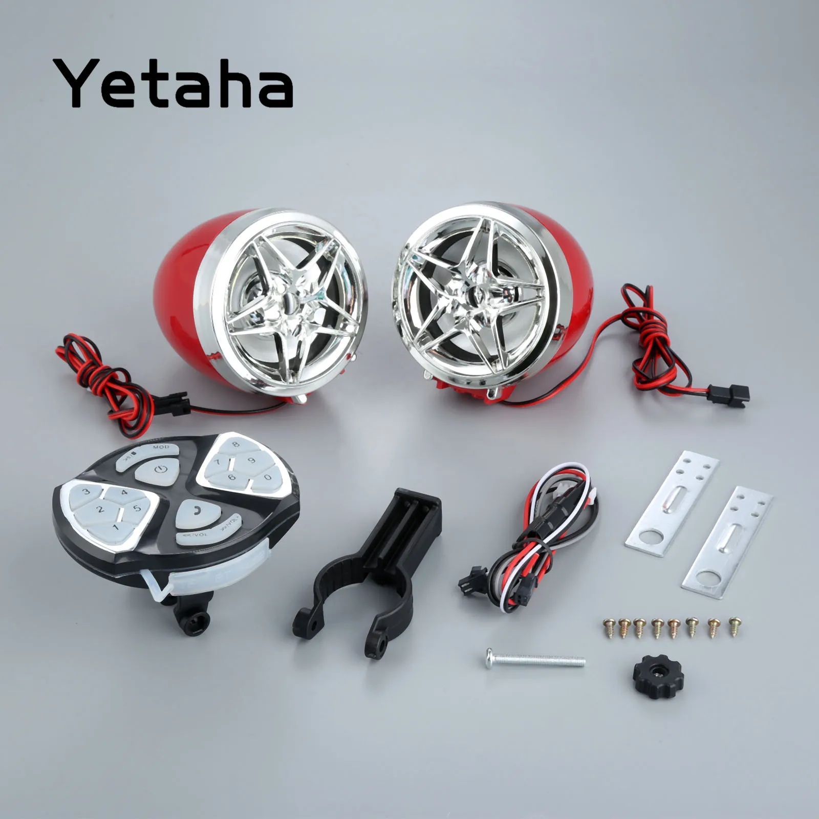 Yetaha мотоцикл Bluetooth динамик MP3 плеер аудио система водонепроницаемая Поддержка USB