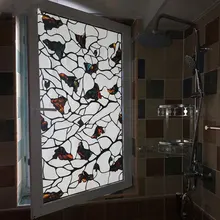 Ширина 92 см витражная декоративная пленка для окна наклейка пленка для окна непрозрачная статическая непрозрачная гостиная домашнее декоративное стекло наклейка