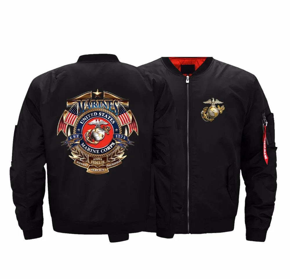 Dropshipping USA Size MA 1 Jacket US Marine Corps Veteran Bomber Jacket
