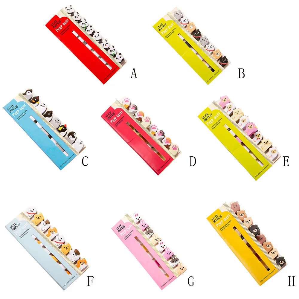 

Cute Cartoon Mini Animals Memo Pad Sticky Memo Notebook School Stickers