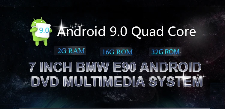 Excellent Android 9.0 Car DVD For BMW 3 Series E90 E91 E92 E93 With Canbus GPS Navigation Wifi   Bluetooth Radio Carplay 1