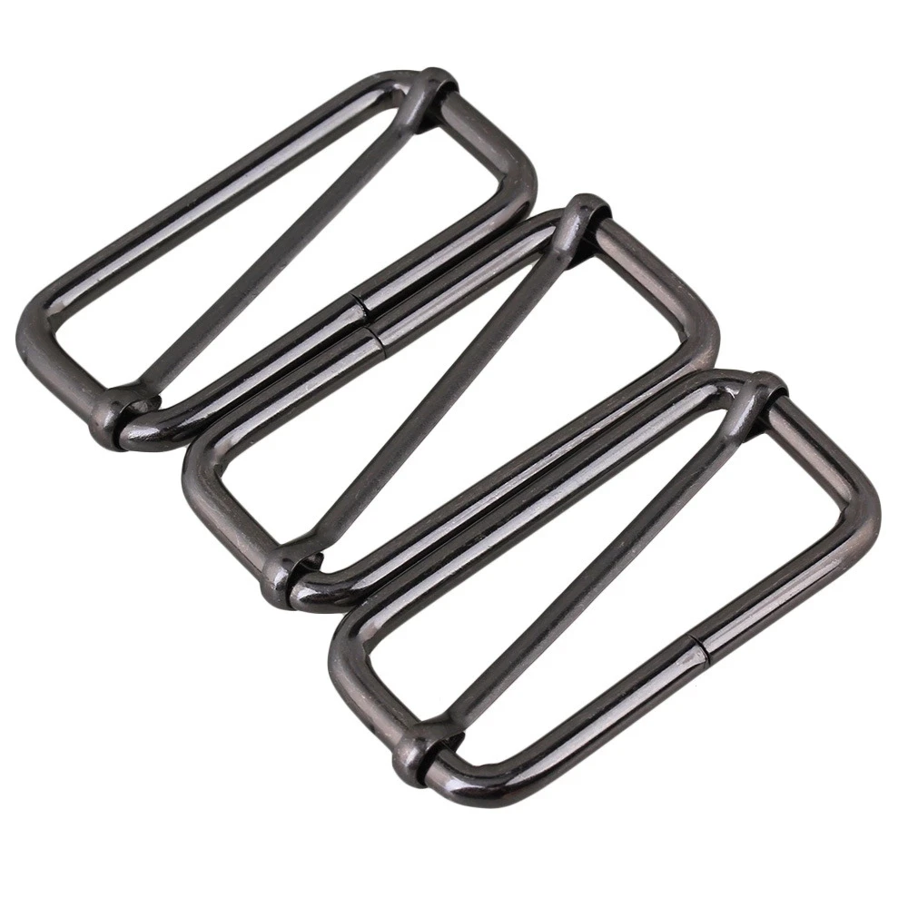 

20PCS 50x20mm Inner Size Black Sliding Bar Belt Buckles for Bag Strap