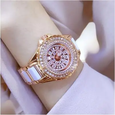 Reloj mujer, кварцевые часы, Роскошные, розовое золото, женские наручные часы, керамическое платье, женские часы, женские часы-браслет, Relogio Feminino - Цвет: CWH0101