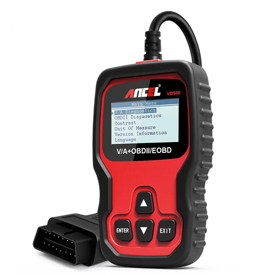 Ancel VD500 OBD2 сканер для диагностики автомобиля полная система индивидуальное сканирование Подушка безопасности ABS масло EPB OBD 2 диагностический Автомобильный сканер инструмент