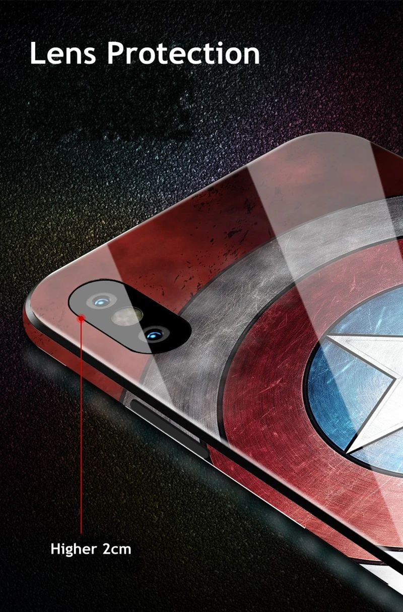 Чехол для очков для iphone XS MAX XR X 10 6plus Marvel Бэтмен Человек-паук Чехлы для iphone 6 S 6 S plus iphone 7 8 Plus цветной чехол