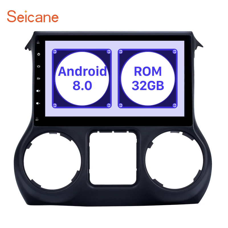 

Seicane Android 8.1/8.0 Car Radio HeadUnit Player For 2011-2017 JEEP Wrangler with 4GB RAM Bluetooth GPS Support SWC WIFI DVR