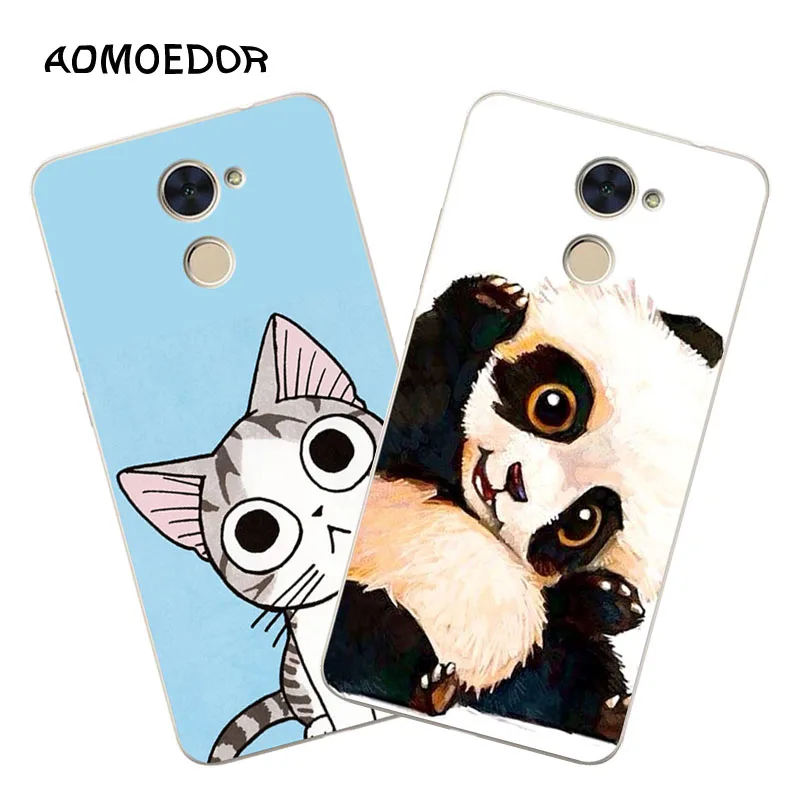 Huawei y7 Case Silicon Lovely kitten Painting Soft TPU Back Cover for prime Phone fitted shell |