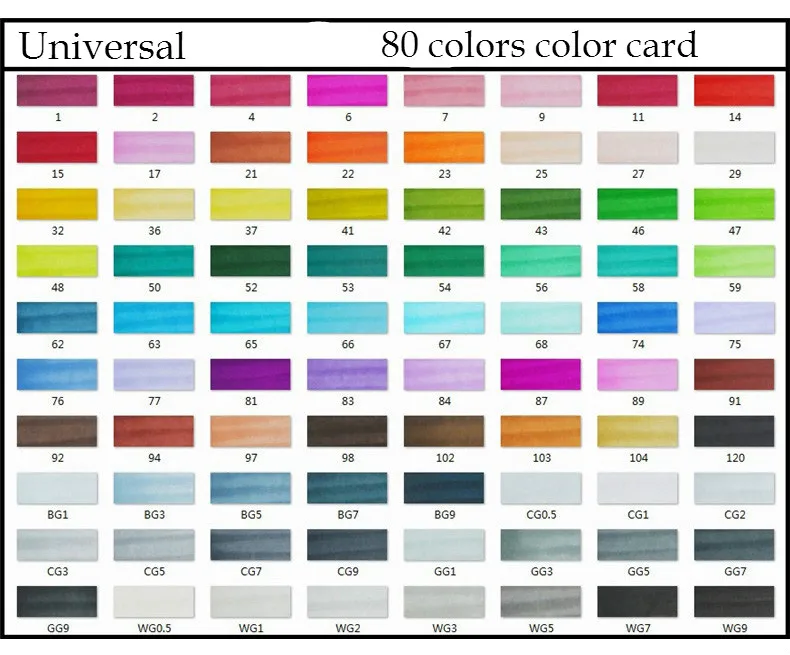 Ручной разноцветный дизайн маркер ручка двойной наконечник кисть тонкий наконечник спиртовое масло Эскиз Маркер 80 цветов ручная роспись манга рисунок дизайн набор