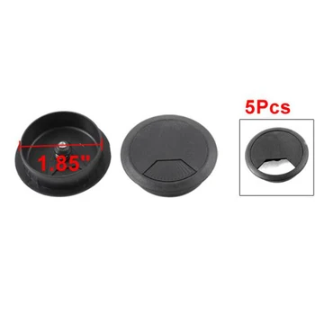 

DSHA New Hot Office PC Desk Cable Cord Organizer Grommet Hole Plastic Cover 5pcs