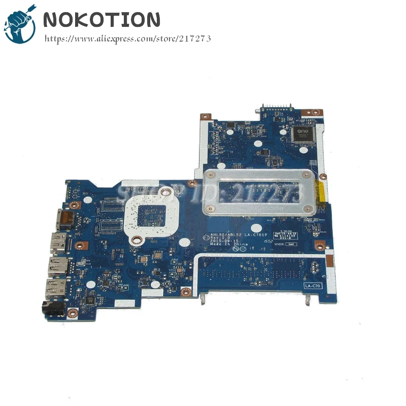 low cost  NOKOTION 815244-501 815244-001 Laptop Motherboard For HP Pavilion 15-AC Main Board AHL50 ABL52 LA-C