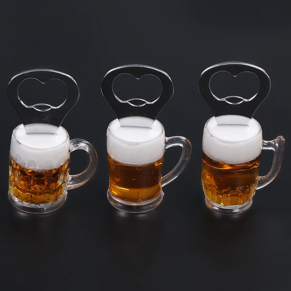 

JETTING 3.9cm*9cm Beer Cup Shape Fridge Magnet Beer Bottle Opener for Kitchen Bar Party Supplies