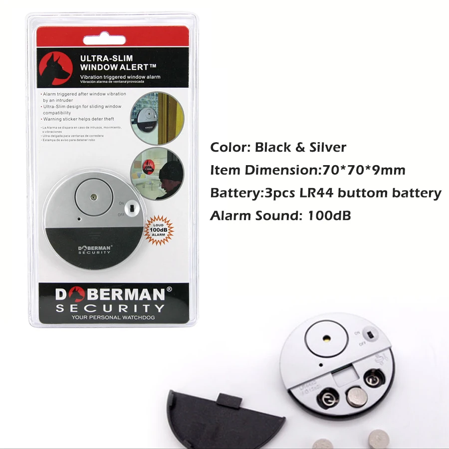 Door Window Vibration Sensor Alarm System