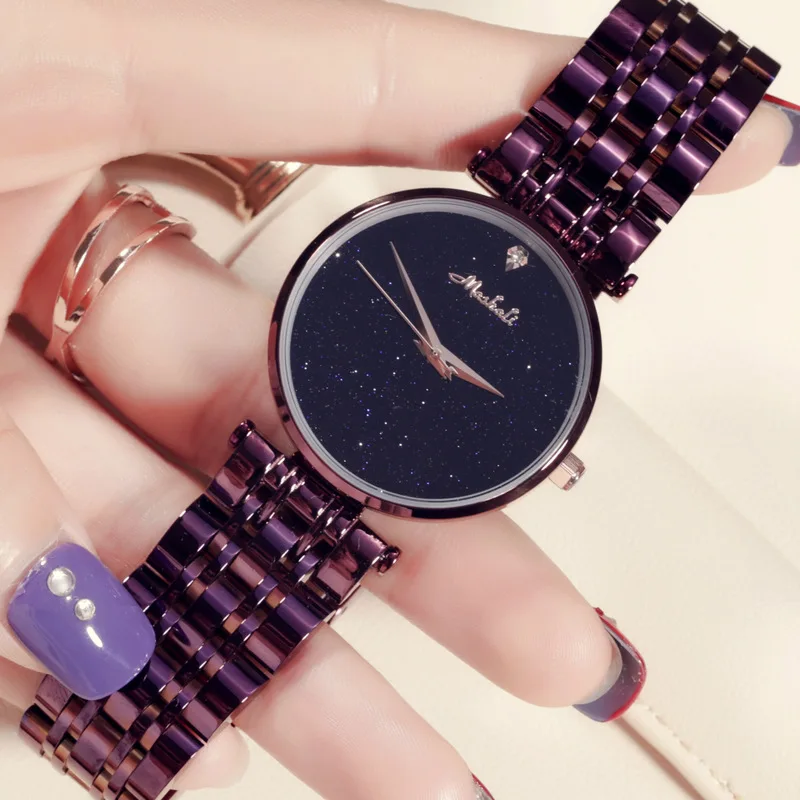 Simple fashion new lady watch dream star face simple fashion watch Simple fashion new lady watch dream star face simple fashion watch