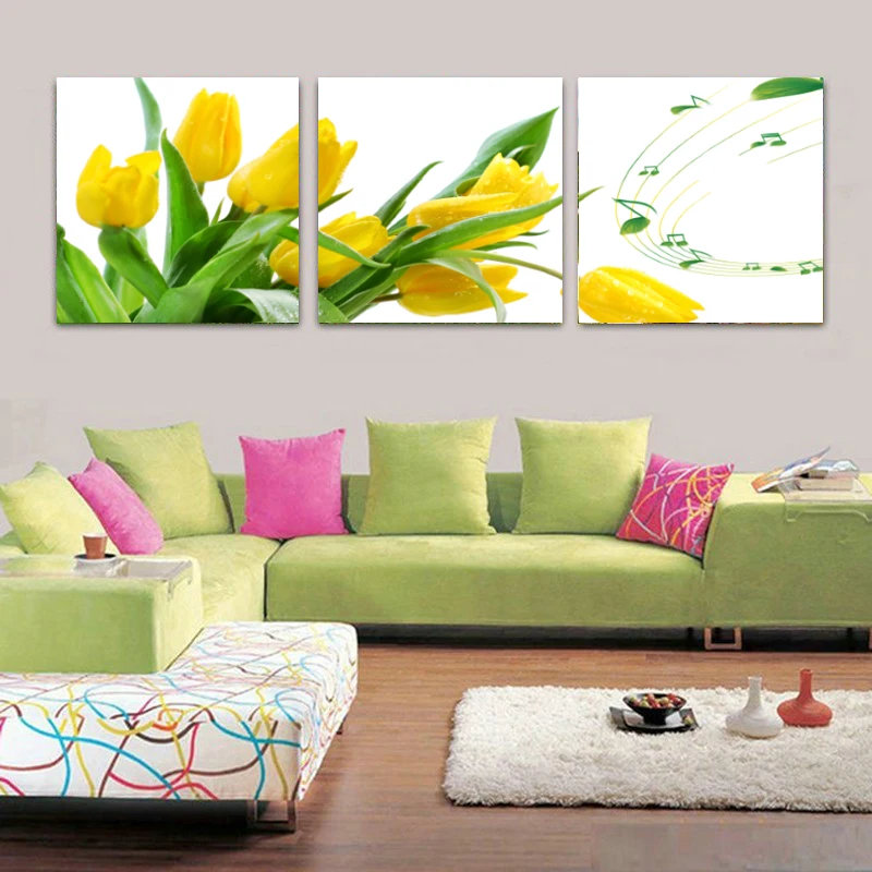 Resultado de imagem para decoração na sala de estar com flores e girassol