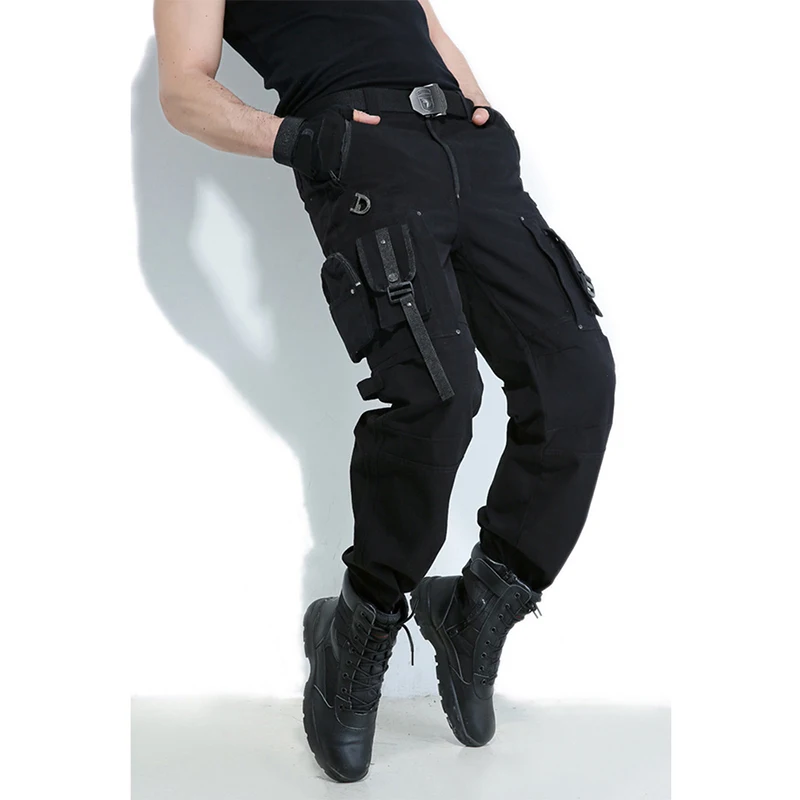 

Cargo Pants Overalls Men's Army Clothing Tactical Pants Military Knee Pad Male US Combat Camouflage Army Style Straight Trousers