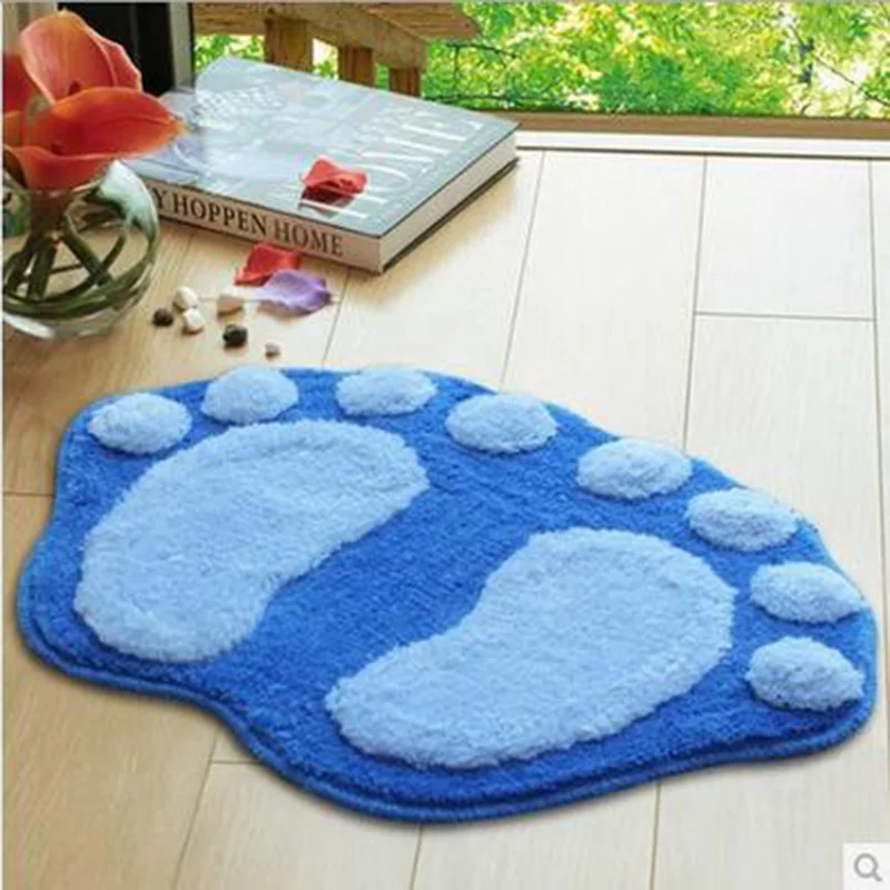 38x58cm Bath Mat Bathroom Bedroom Lovely Big Foot Mat Non slip Mats