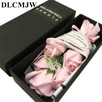 

Artificial flower Rose Decorative Fake Flower Bouquet For wedding Home Party Valentine's Day Birthday gift Soap Flower gift