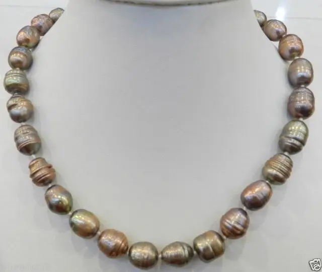 

shipping10-11MM CHAMPAGNE NATURAL TAHITIAN PEARL NECKLACE 18
