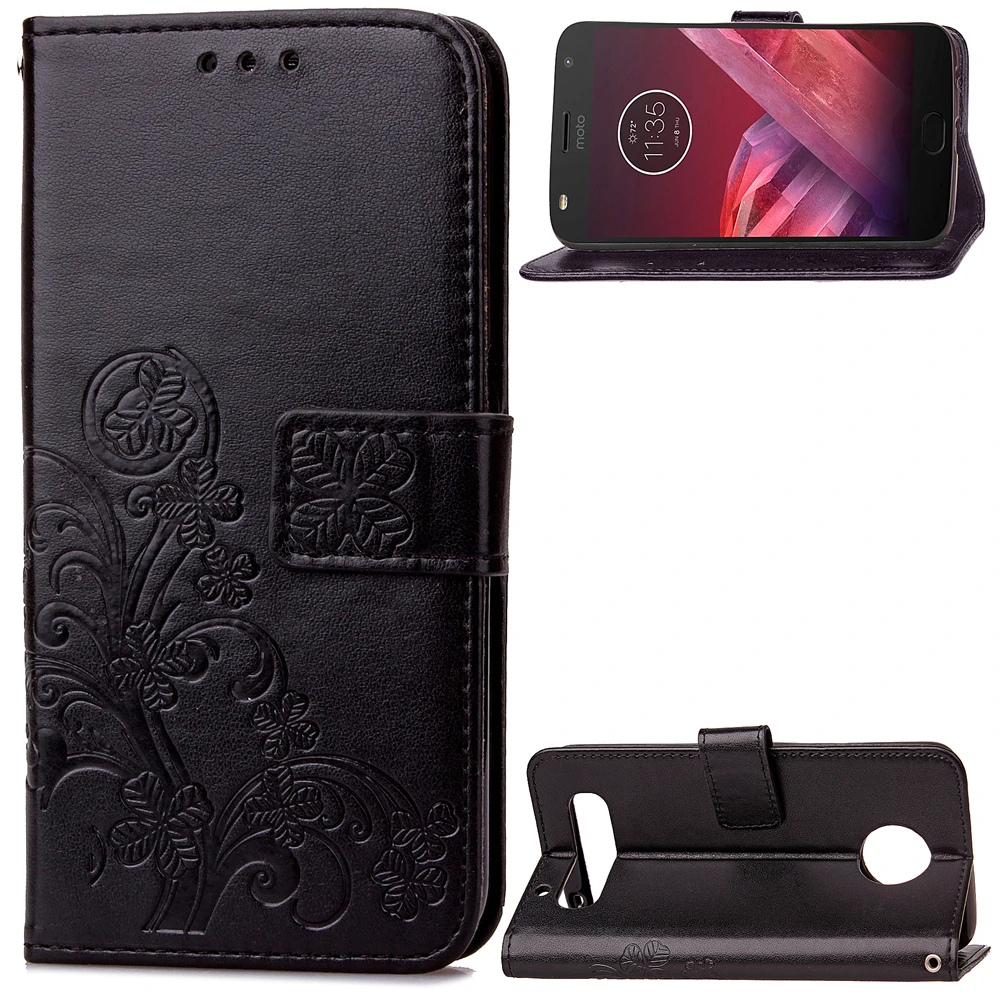 Чехол для телефона Motorola Z Z2 Play откидная задняя крышка из искусственной кожи