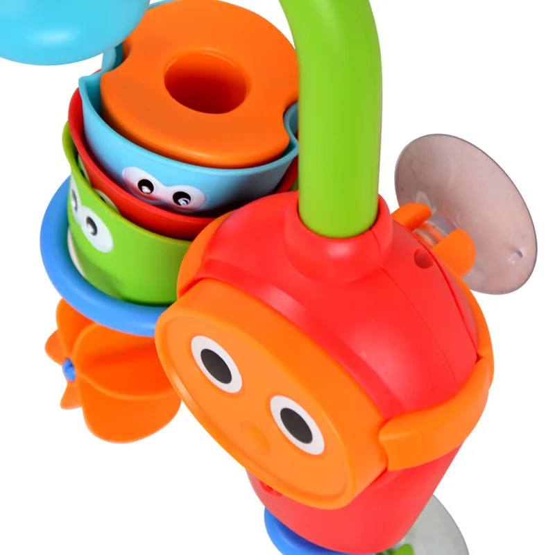 Lovely Cartoon Bathtub Kids Baby Bath Articles Toys Shower Faucet Spray Water Toys For Children Bathtub Water Spraying Tool