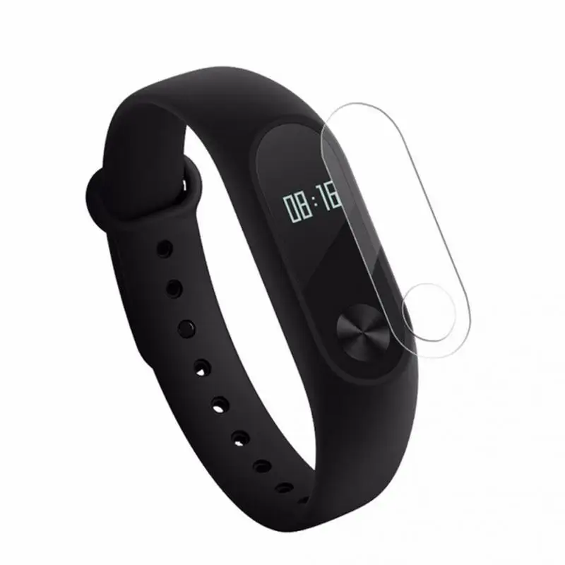 

2Pcs/lot Protection Film For Xiaomi mi 2 Band Screen Protector TPU Glass Films for Xiaomi mi 2 Watch Band 37x12mm