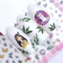 YWK, Новое поступление, 3D наклейки для ногтей, богатое и благородное ожерелье, цветок, красочная наклейка, 3D художественный амулет для ногтей, для детей, сделай сам, маникюр, наклейка