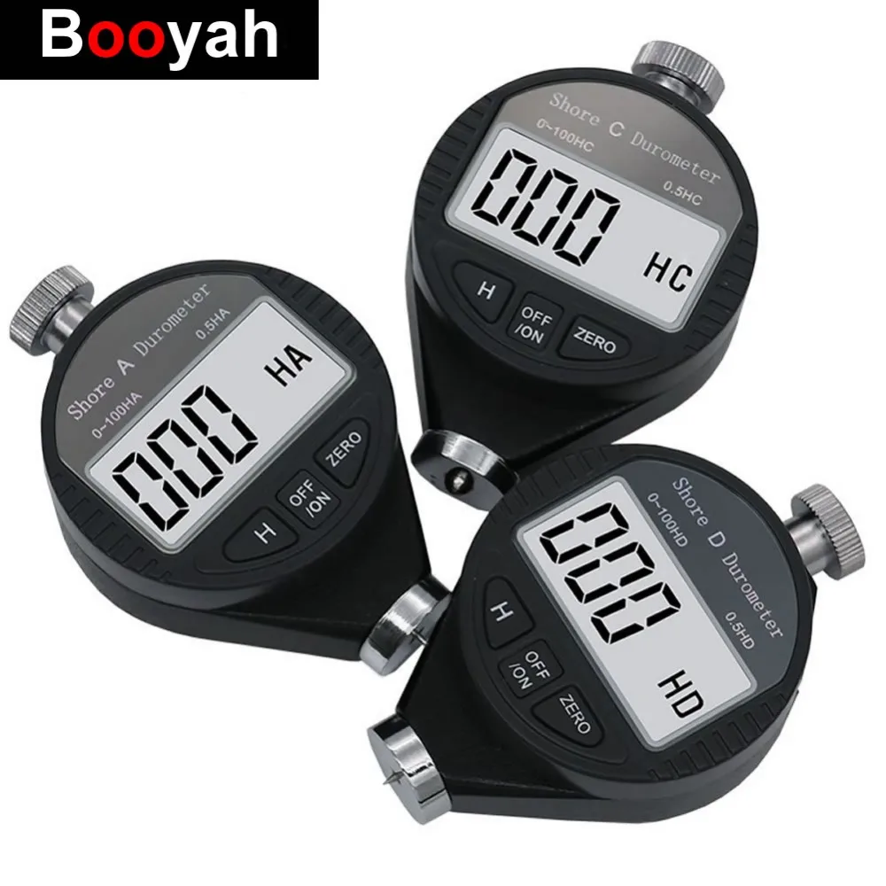 

0-100H A Type C Type LCD Display Digital Shore Hardness Tester Tire For Plastic Rubber Test Tool Data Output Interface Durometer