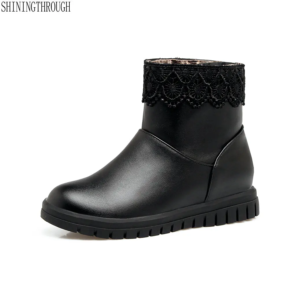 2018 New fashion women boots flower lace ankle boots fashion boots woman spring aurumn boots flat shoes woman large size 34-43 2018 New fashion women boots flower lace ankle boots fashion boots woman spring aurumn boots flat shoes woman large size 34-43