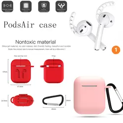 Принципиально для apple Симпатичные Обложка airpods случаях 2 кожа силиконовые мультфильм earpods Роскошные air стручки трикотажные аксессуары кожи