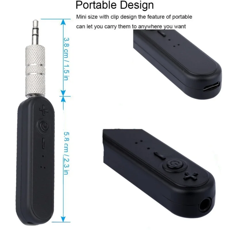

Bluetooth Transmitter 3.5mm Jack Handsfree Bluetooth Car Kit Music Adapter Wireless Bluetooth Audio Receiver