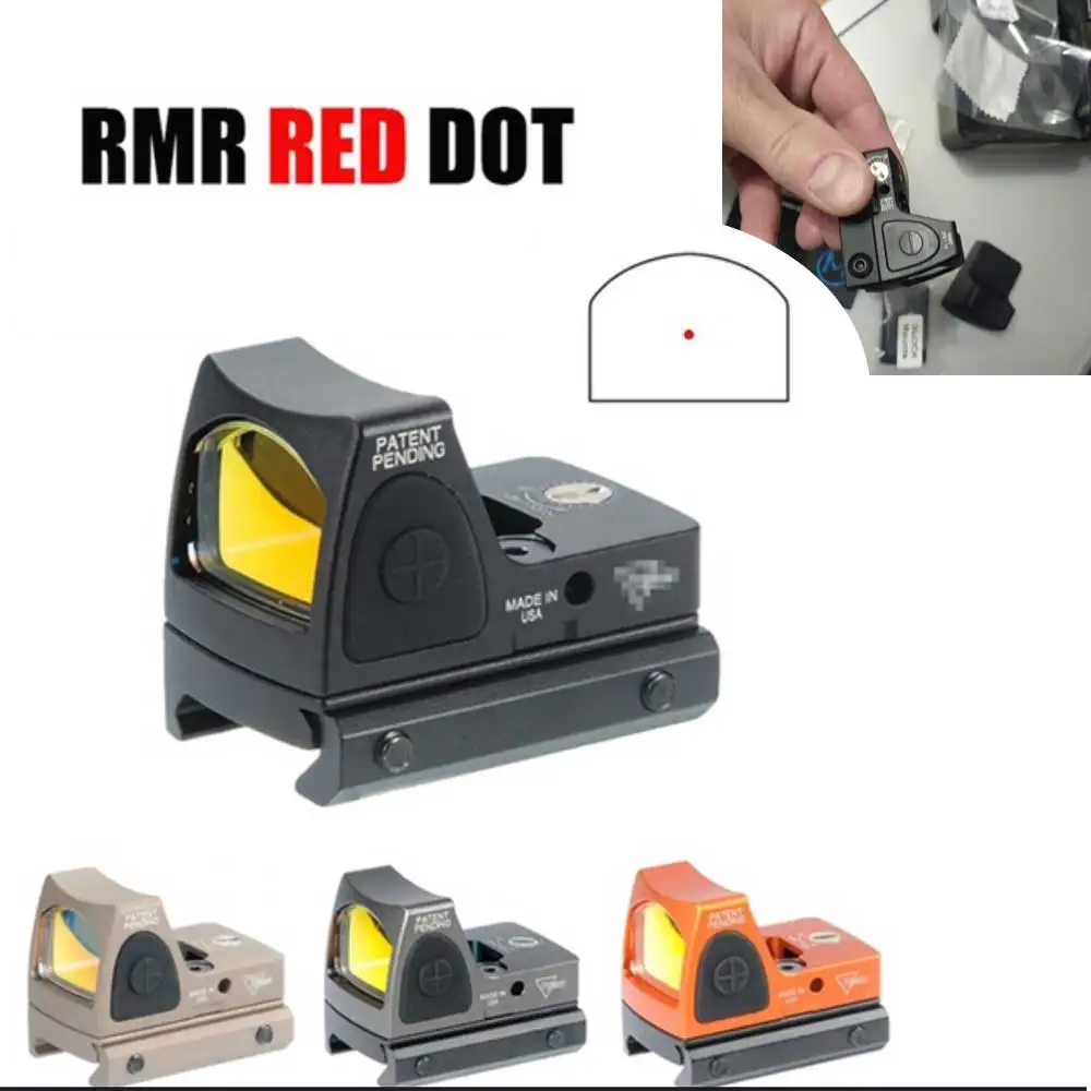 Тактический Регулируемый Trijicon RMR Red Dot Reflex Sight 3,25 MOA прицел для охотничьих прицелов подходит для KSC Glock и 1913 страйкбольного пистолета