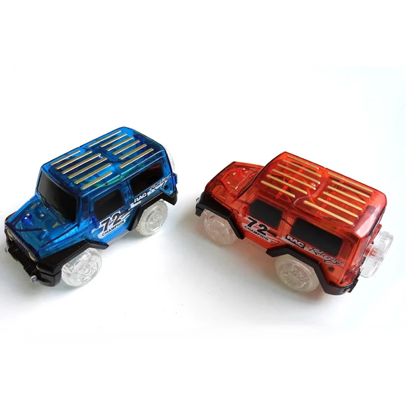 

LED light up Cars for Tracks Electronics Car With Flashing Lights Toys For Kids
