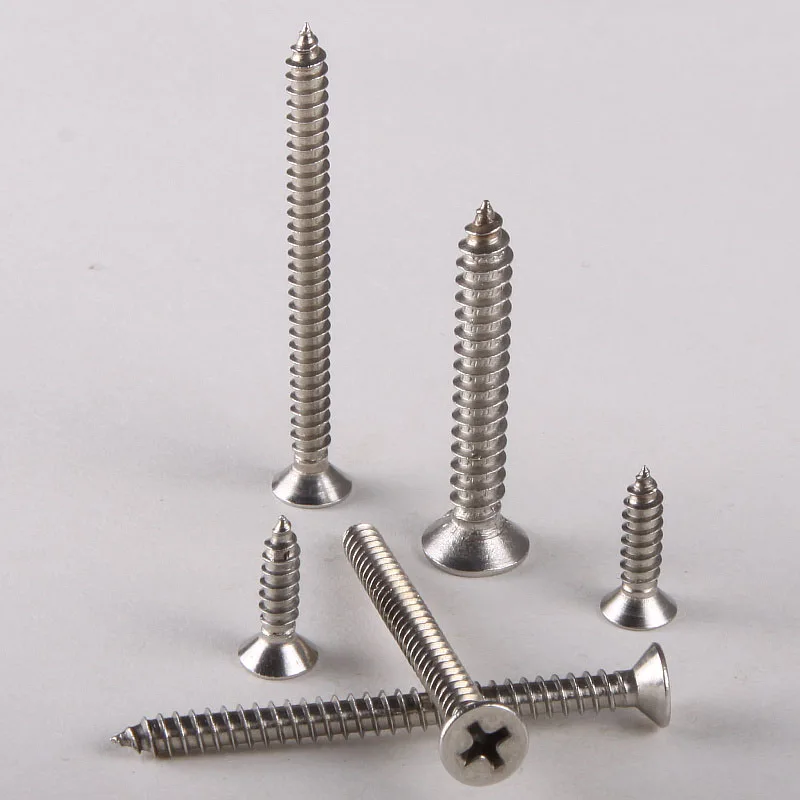 

20PCS 304 Stainless Steel Countersunk Head Tapping Screws Countersunk Head Tapping Screw M4 * 20