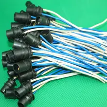 2 шт./лот T10 проводной светодиодный свет держатель патрона-Пластик-для машин, велосипедов манометр приборной доски