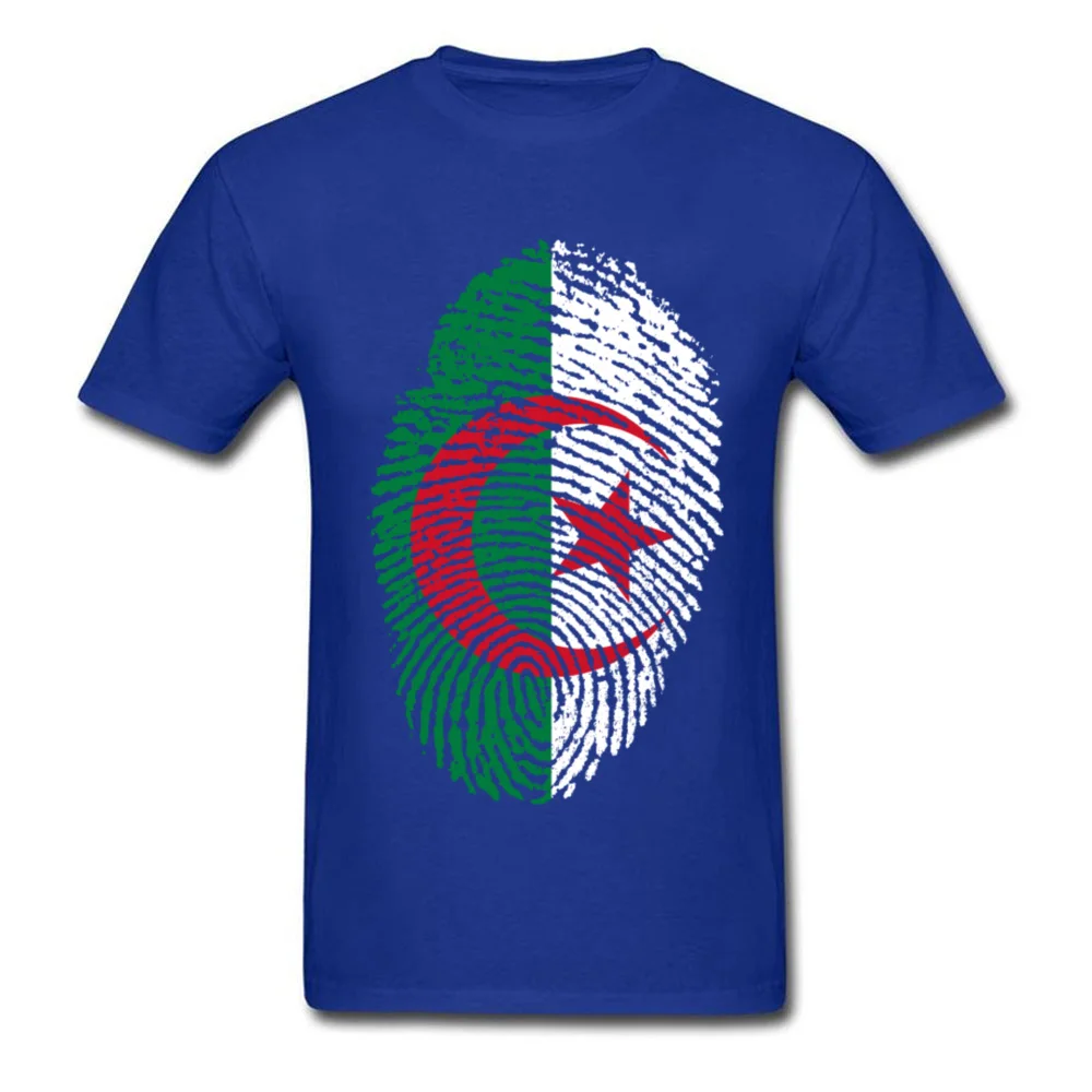 Algeria Flag Fingerprint_blue