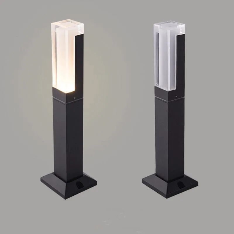 4Pcs LED Lawn Light 10W LED Exterior Bollard light High 600mm outdoor floor light for garden IP67 waterproof aluminium AC85-265V 3