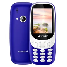 Original VKworld Z3310 Elder Phone 2.4 inch 3D Screen Dual SIM Card Big Speaker 2.0MP Camera FM LED Light 1450mAh Mini Cellphone
