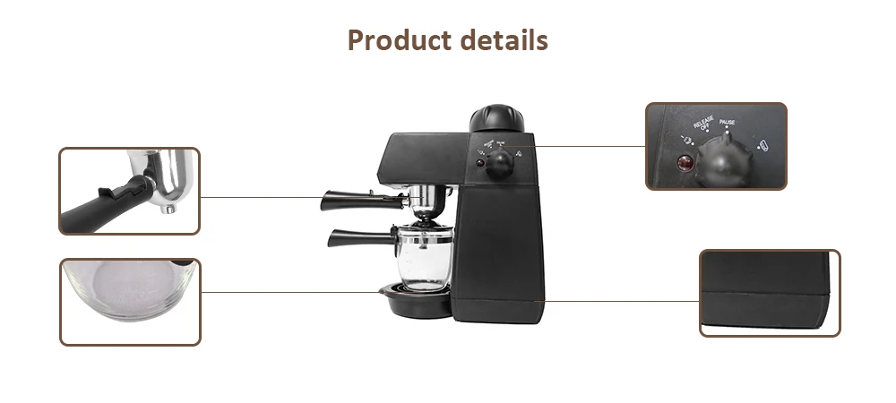 Sweet Alice SW - CRM2001 Semi-automatic Steam Type Espresso Machine Coffee Maker