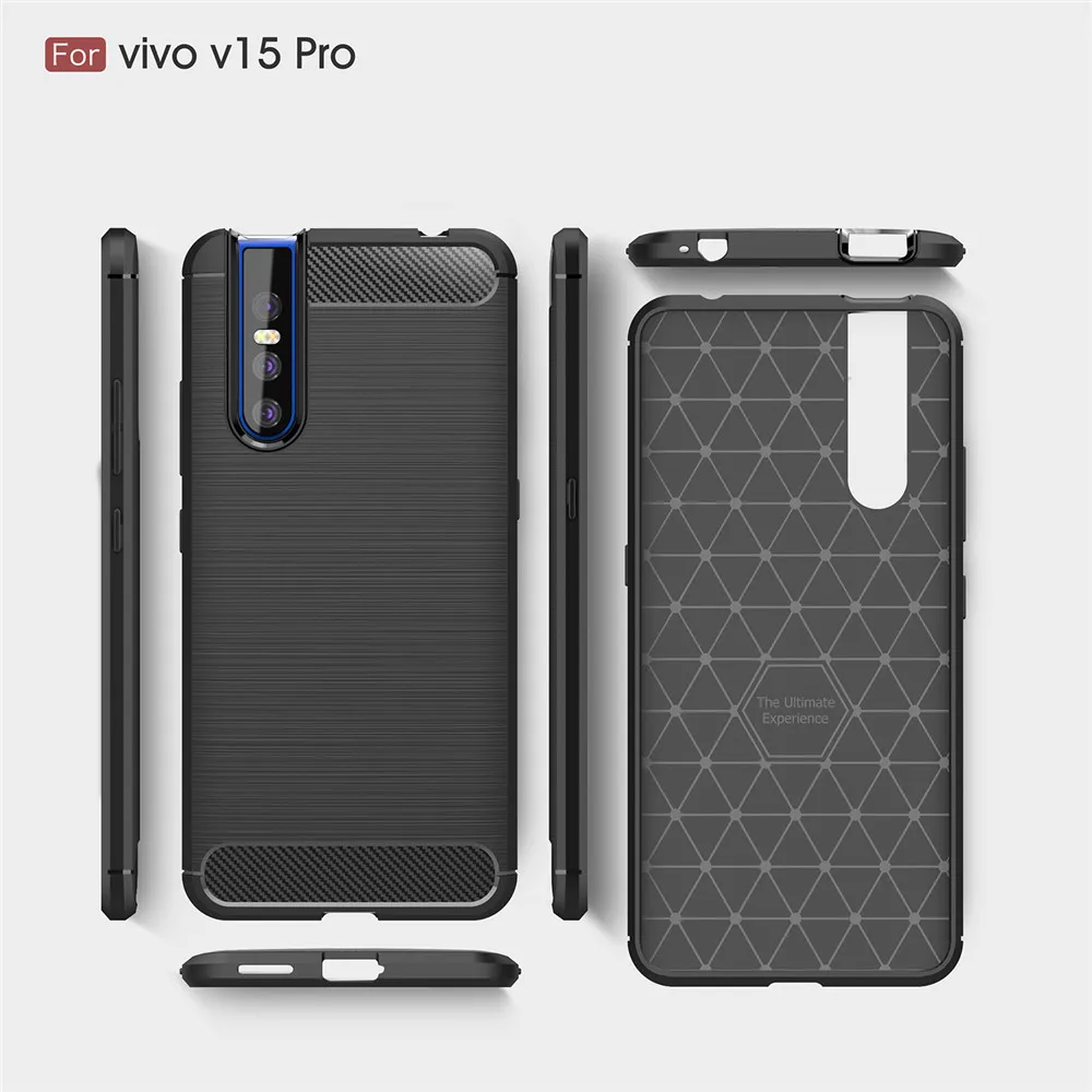 Чехол для Vivo V15 Pro роскошный полностью Мягкий силиконовый чехол из ТПУ с