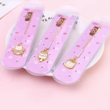 1 шт. Kawaii металлическая Закладка милый Вишневый цвет закладки "Кролик" книжная бумага зажимы маркер Закладка студенческие офисные школьные принадлежности