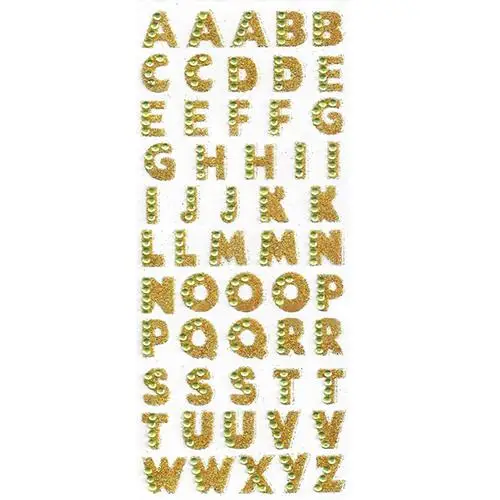 1 лист Новые блестящие стикеры буквы алфавита самоклеющиеся ABC A-Z слова | Дом и сад