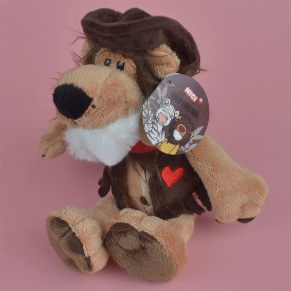 

25-45cm Cowboy Lion Animals Plush Toy, Baby Gift Kids Toy with Free Shipping