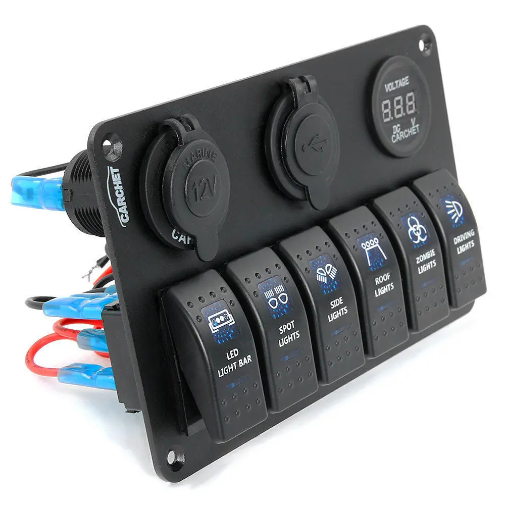 Aliexpress.com : Buy IP68 Breaker Panel LED Backlight 6 ... 12 volt fuse box for boat 